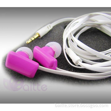 Gum shape in-ear noodle earphoe for all 3.5 mm Port